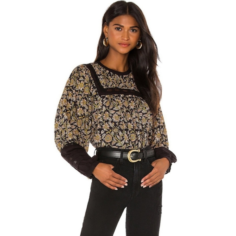 Final🔥 NWT Anthropologie Cleobella Artisan Floral Blouse Xs - Picture 7 of 11
